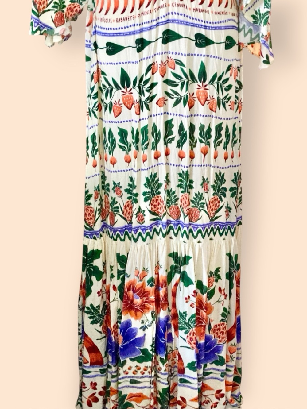 FARM Rio V-Neckline Kaftan Maxi Cutouts Dress Size Small - Picture 9 of 14